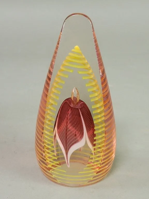 049 - Lot 531 - Signed Abelman studio art glass paperweight.jpg