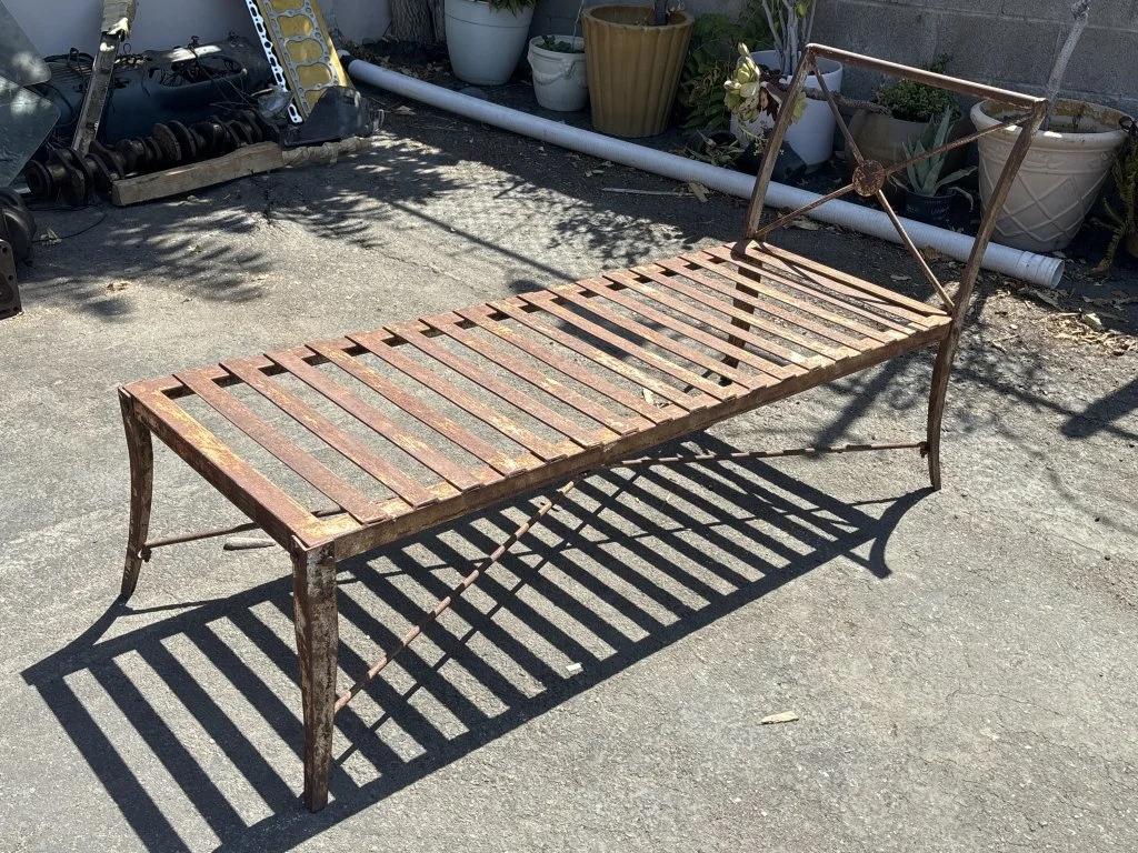 200 - Lot 193 - vintage iron slatted chaise lounge chair.jpg