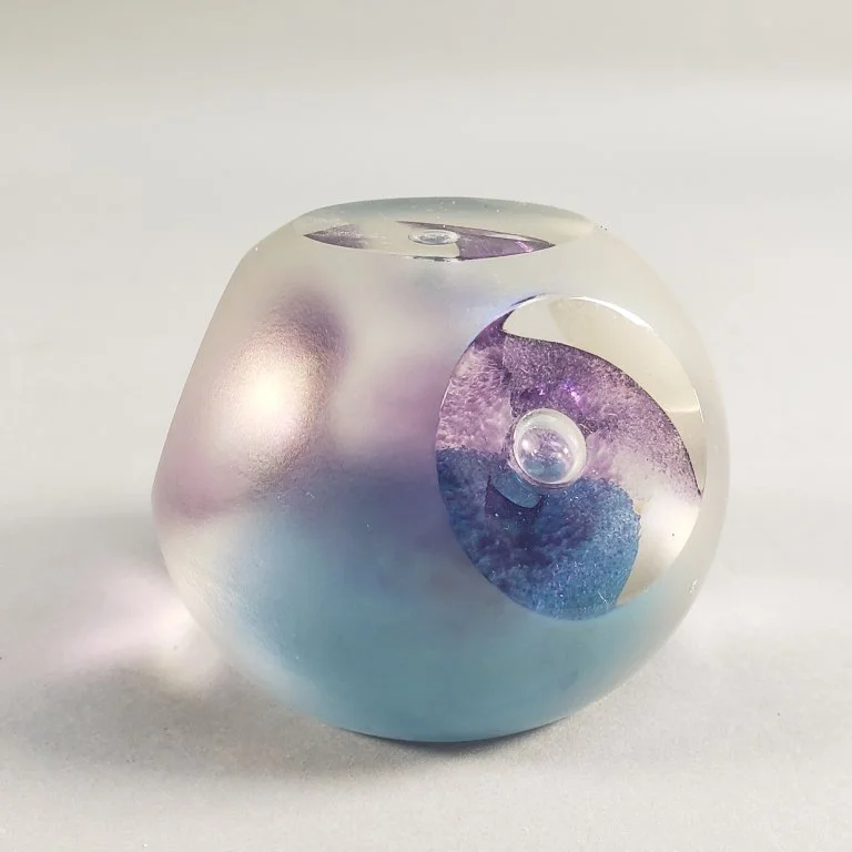 157 - Lot 504 - Signed Abelman art glass paperweight.jpg