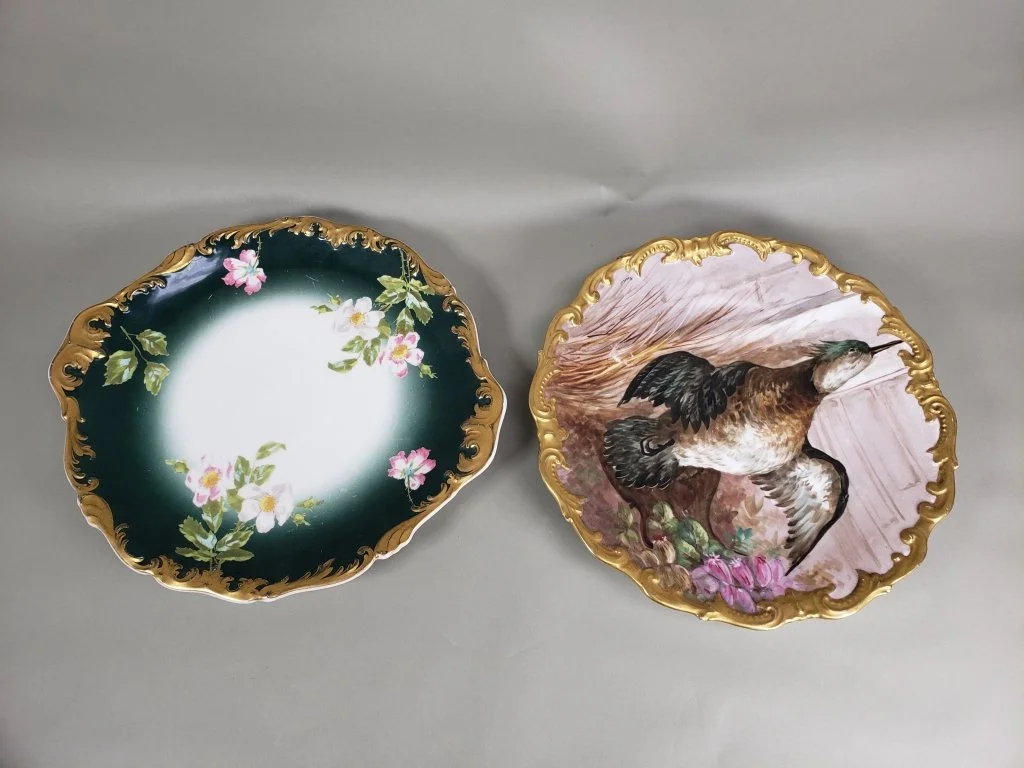 151_Lot_660_Pair_of_vintage_Limoges_France_porcelain_plates.jpg
