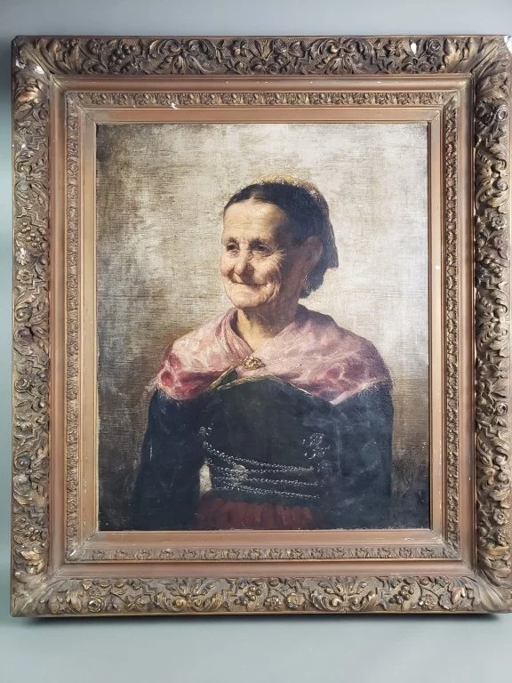 95 Signed oil on canvas portrait painting.jpg