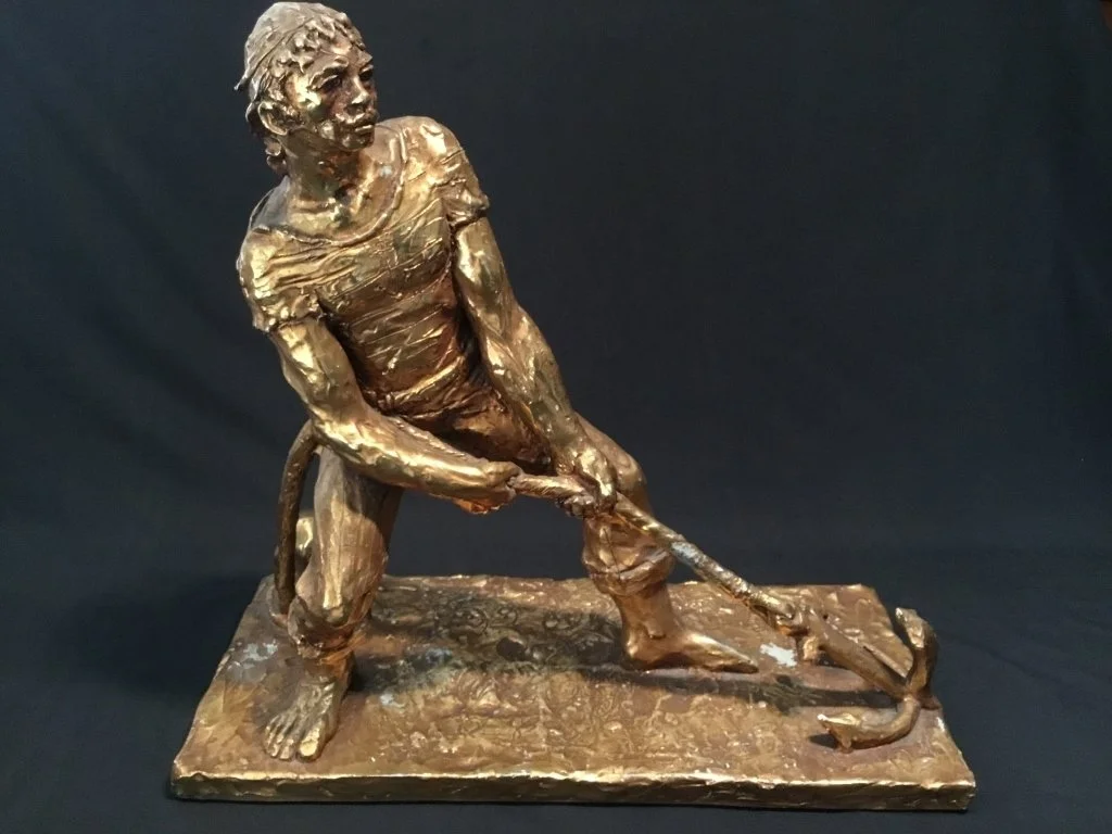 200 - Lot 300h - Kimro 1970 gilt plaster sculpture.jpg