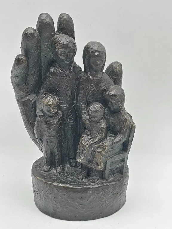 108 - Lot 446h - Mid-century bronze-finished spelter family.jpg