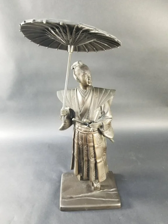 084 - Lot 388 - Japanese Meiji period style bronze samurai.jpg