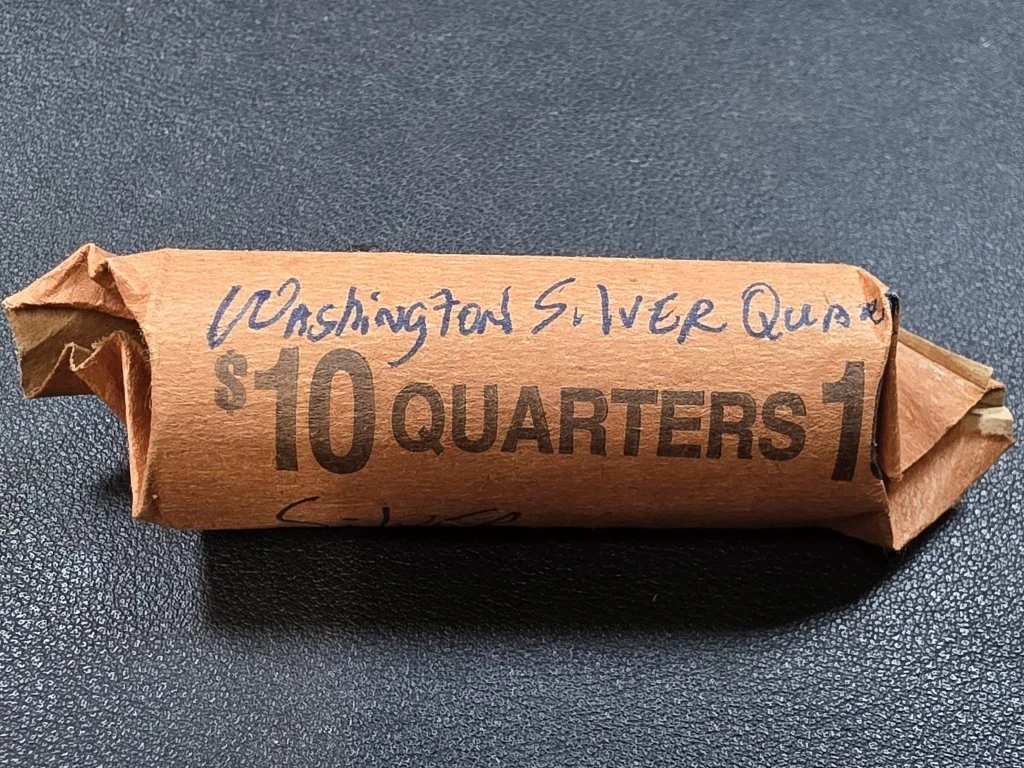 076 - Lot 231 - Roll of 40 Washington silver quarter coins..jpg