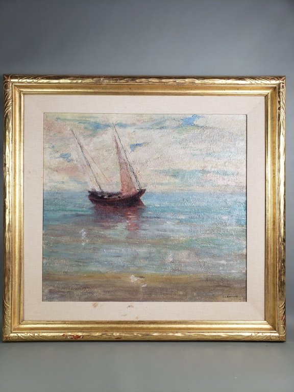 99 Lionel Edwards signed Impressionist-style oil on.jpg