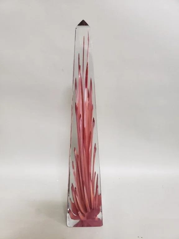 006 - Lot 316u - Venini (Murano) Obelisk with flames glass.jpg