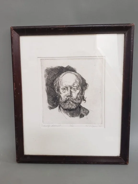 092 - Lot 146 - Signed Glenn Vilppu Self Portrait etching.jpg