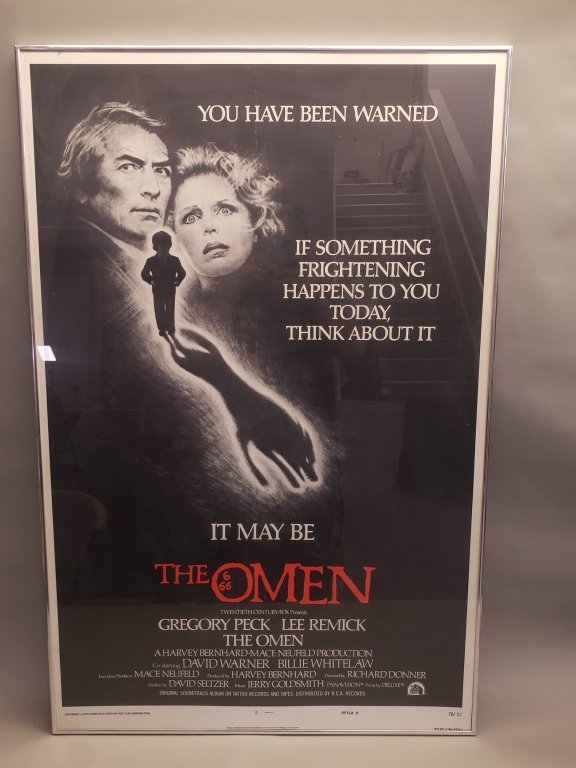 179 - Lot 555 - Vintage The Omen movie poster.jpg