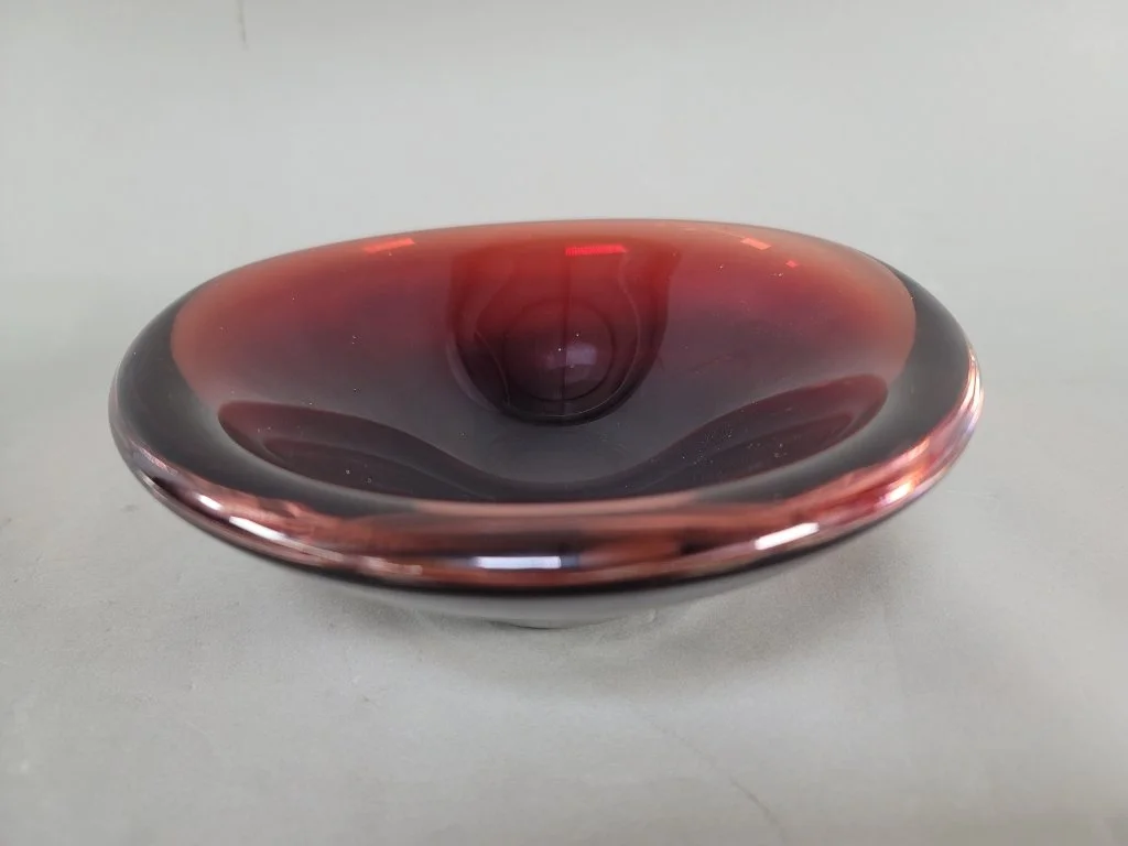 342 Mid century Orrefors hand blown glass bowl.jpg