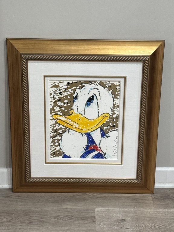 054_Lot_350h_Framed_David_Willardson_signed_Donald_duck_print.jpg