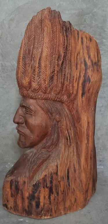 184 Vintage hand carved Native American sculpture.jpg