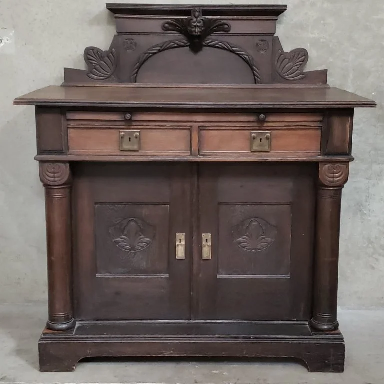 035 - Lot 104 - Antique hand carved oak sideboard.jpg