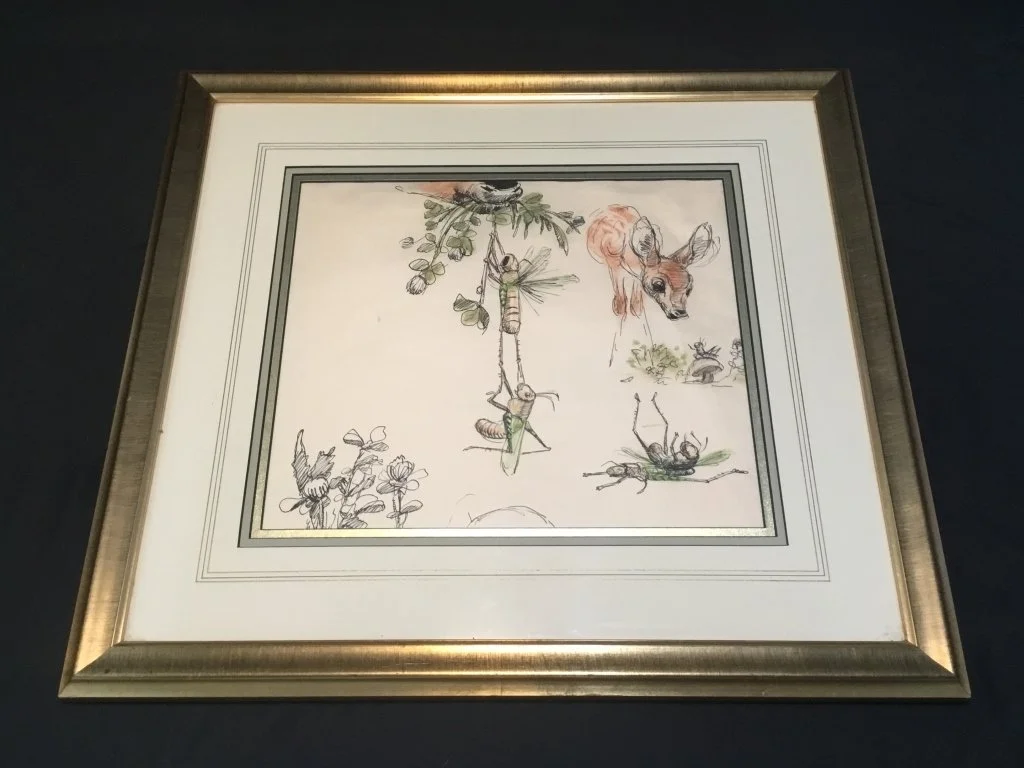 350h Disneys Bambi 1942 film production used art.jpg