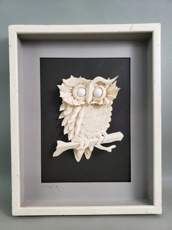 195 - Lot 166 - Signed Jack Eisner paper sculpture.jpg