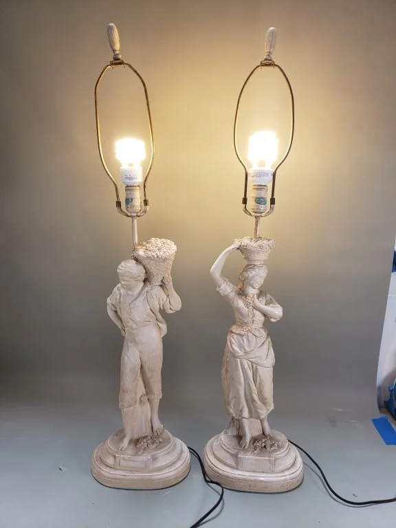 181 - Lot 173 - Pair of vintage Quartite composite figural table lamps.jpg