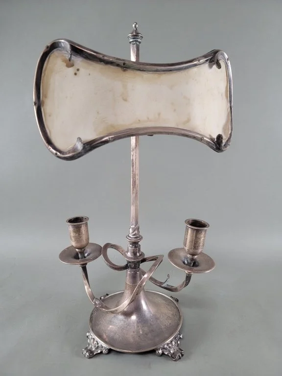 010 - Lot 436 - Antique sterling silver dual candleholder.jpg