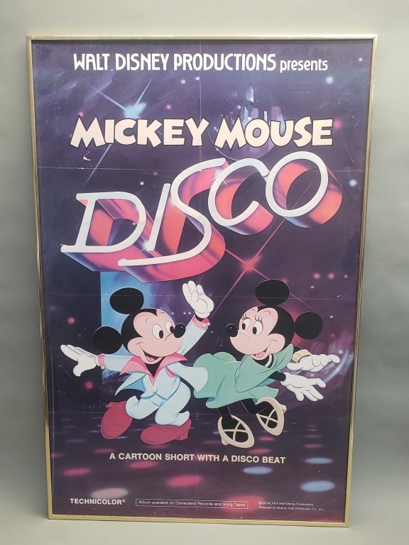 127 - Lot 553 - Vintage Walt Disney Mickey Mouse Disco poster.jpg