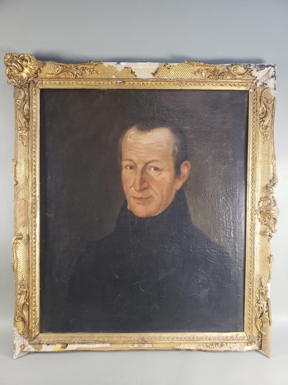 153 - Lot 335 - Antique oil on board portrait painting.jpg
