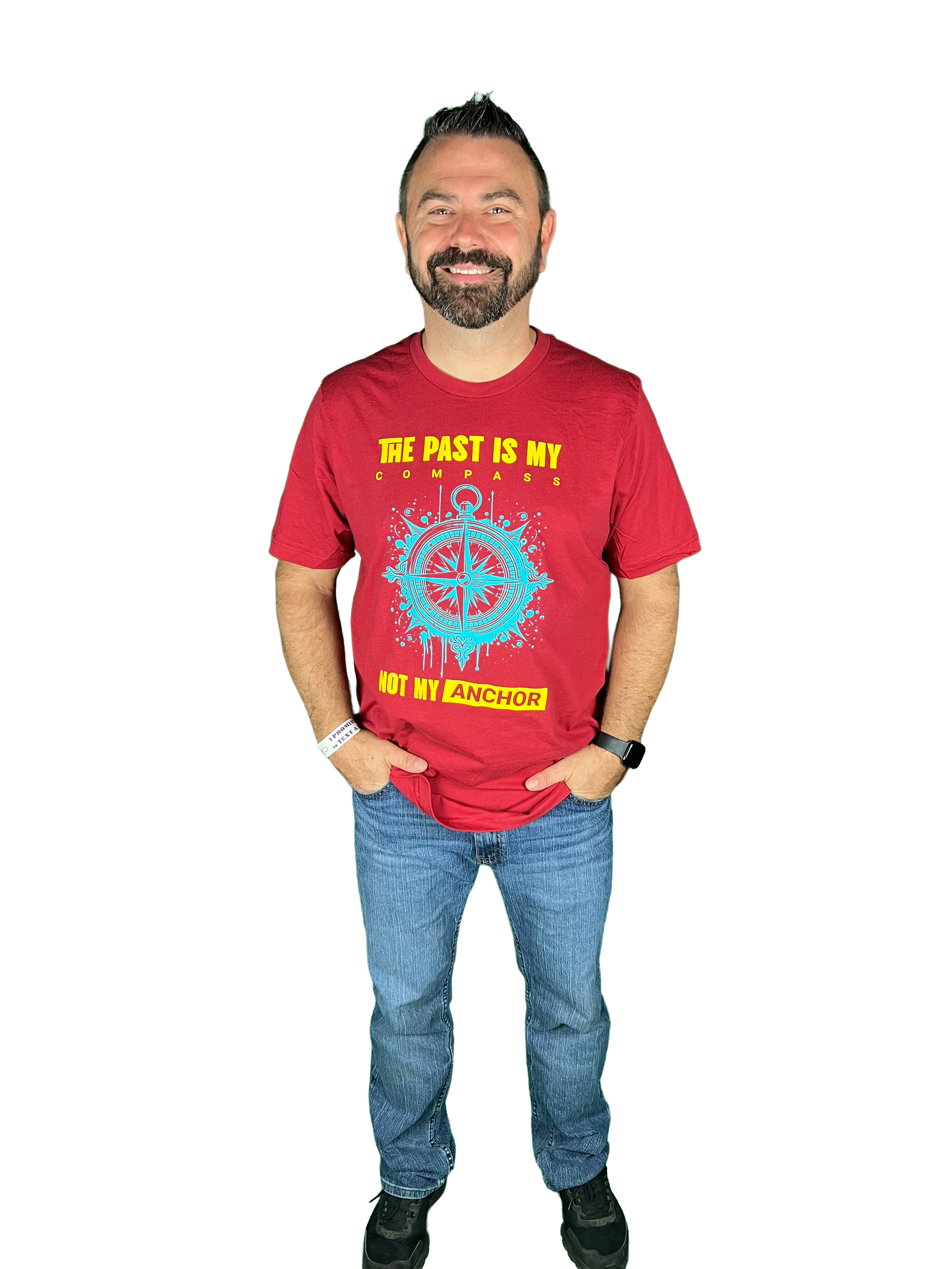 past is my compass - T-shirt - cardinal - transparent.png