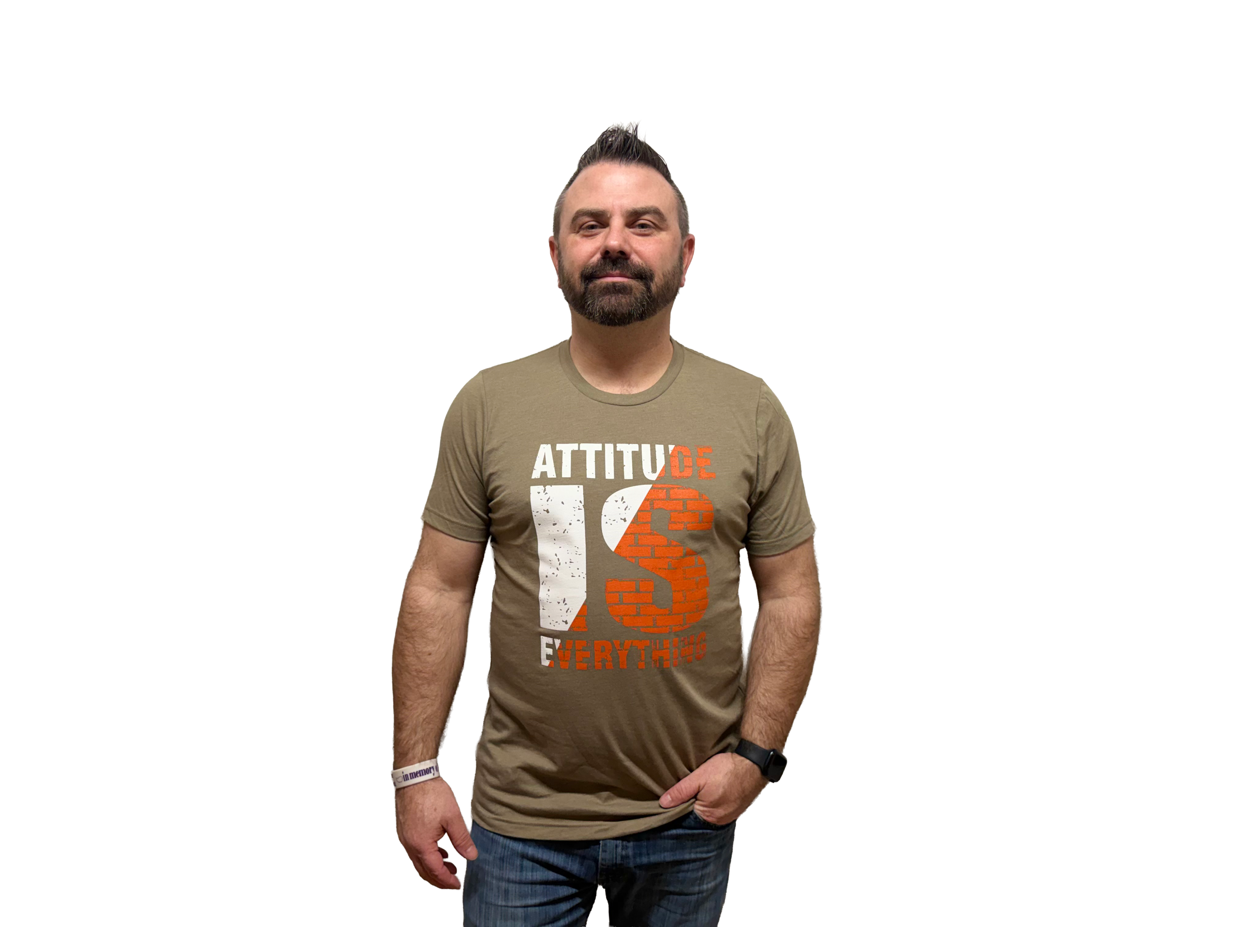 Attitude is everything - T-shirt - heather olive transparent.png