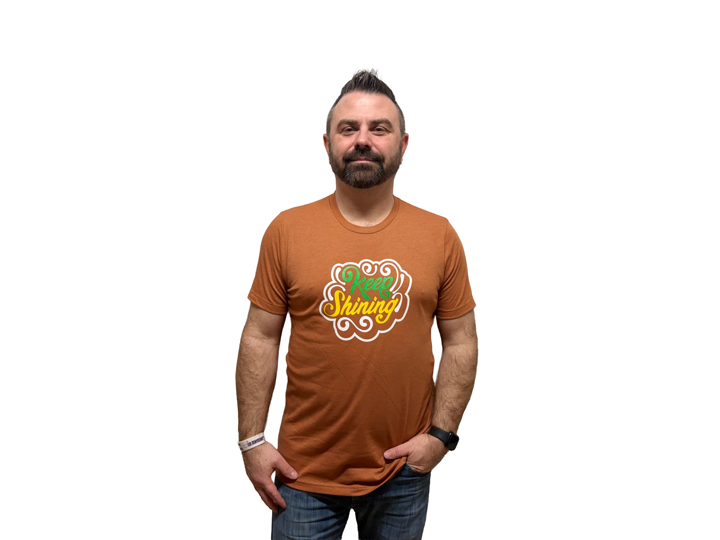 Keep Shinning - T-shirt - heather autumn transparent.png