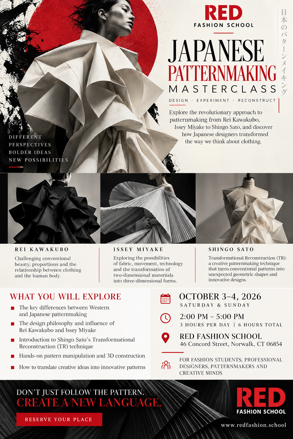 2-Days Master Class: Japanese Patternmaking