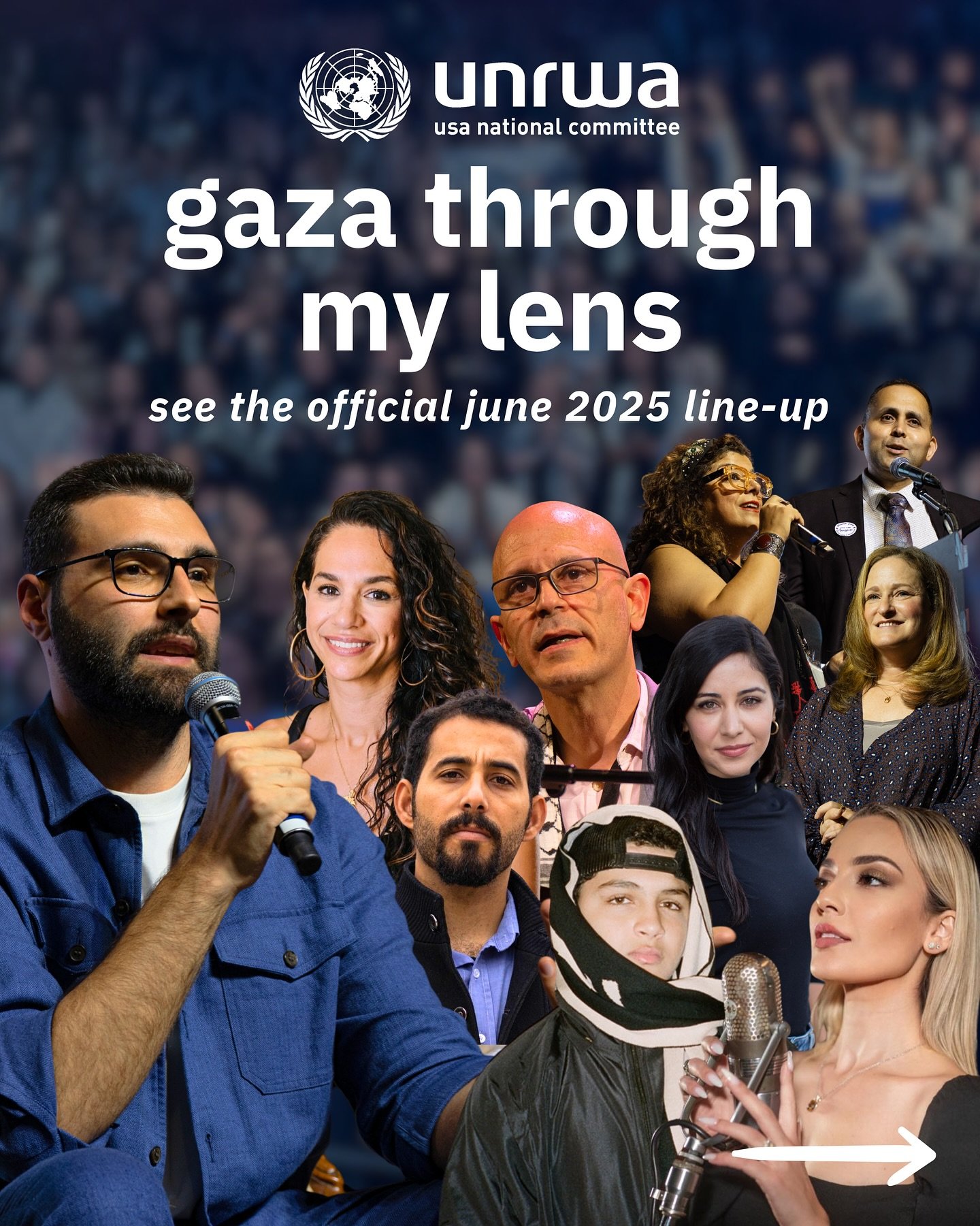 🎤As UNRWA USA travels across US five cities with Motaz Azaiza this week and next, we&rsquo;re honored to be joined by an unforgettable lineup of poets, artists, speakers, and community leaders who are lending their voices to this urgent moment: 
-@n