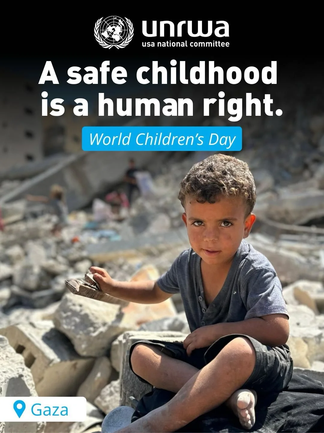 Half of Gaza&rsquo;s population are children.

On World Children&rsquo;s Day (November 20), we can&rsquo;t talk about children&rsquo;s rights without talking about the children of Gaza. Children who haven&rsquo;t just lost access to school, but the b