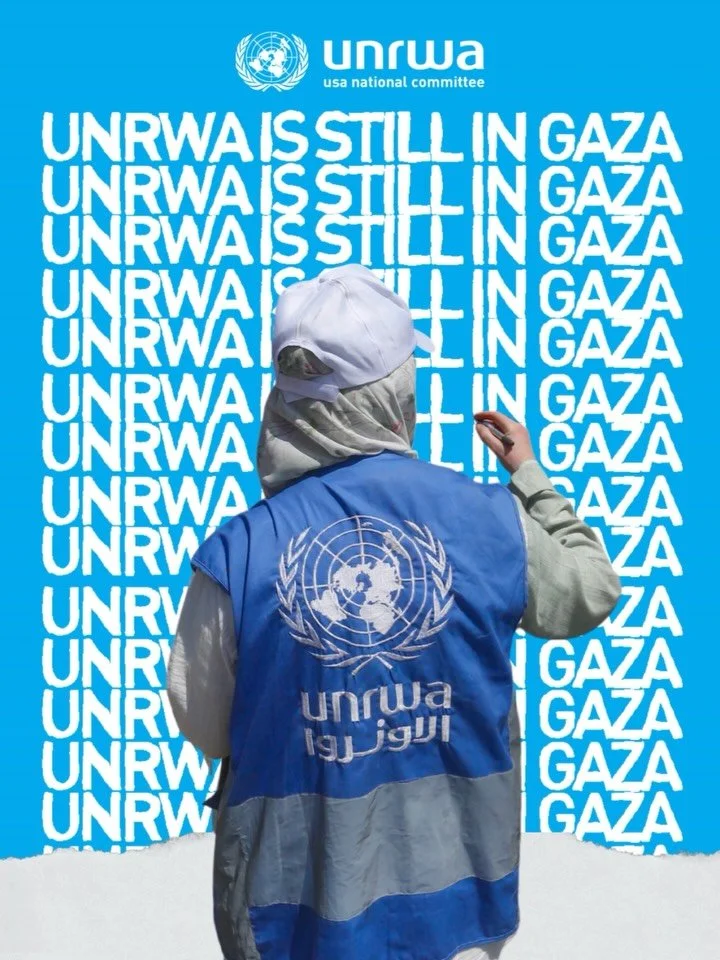 Despite bans, blockades, and defunding, UNRWA is still in Gaza.
Still in the West Bank, including East Jerusalem.
Still in Jordan, Lebanon, and Syria.

99% of UNRWA staff are Palestinians. Many are refugees serving their own communities.

In Gaza, UN
