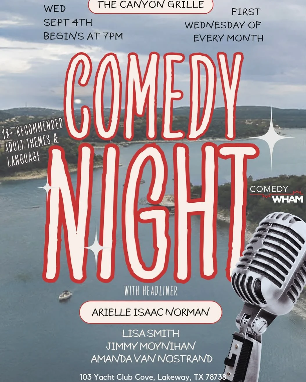 📆 Next Wednesday - dinner and a show?! I&rsquo;ll be performing with this awesome lineup produced by @comedywham ✨ #standup #comedy