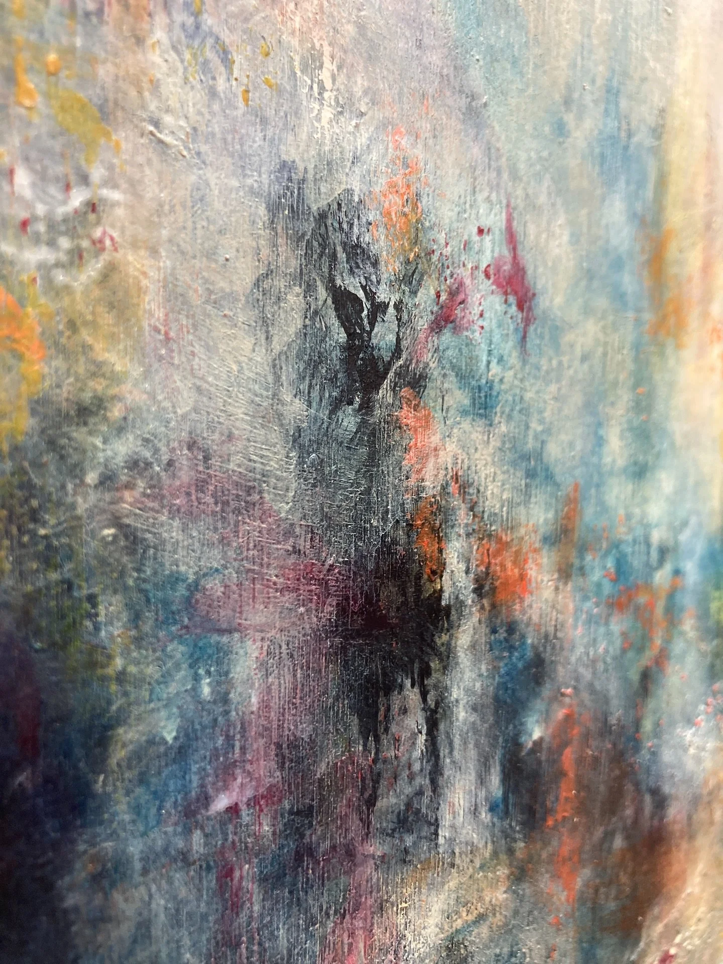 Details of a few of my new paintings #arts #vancouverartist #mixedmedia #niknazk