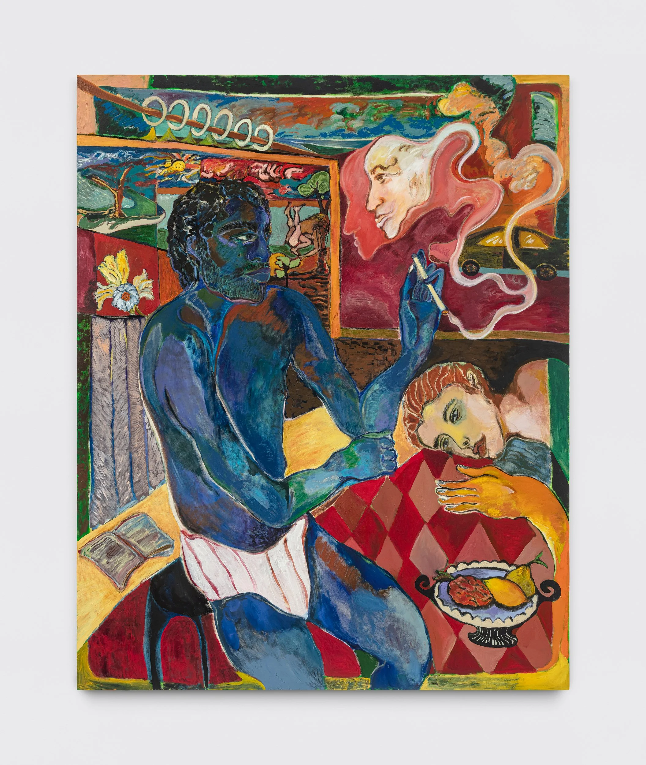 Boy smoking, 2024. Oil on canvas. 198x160 cm.jpg