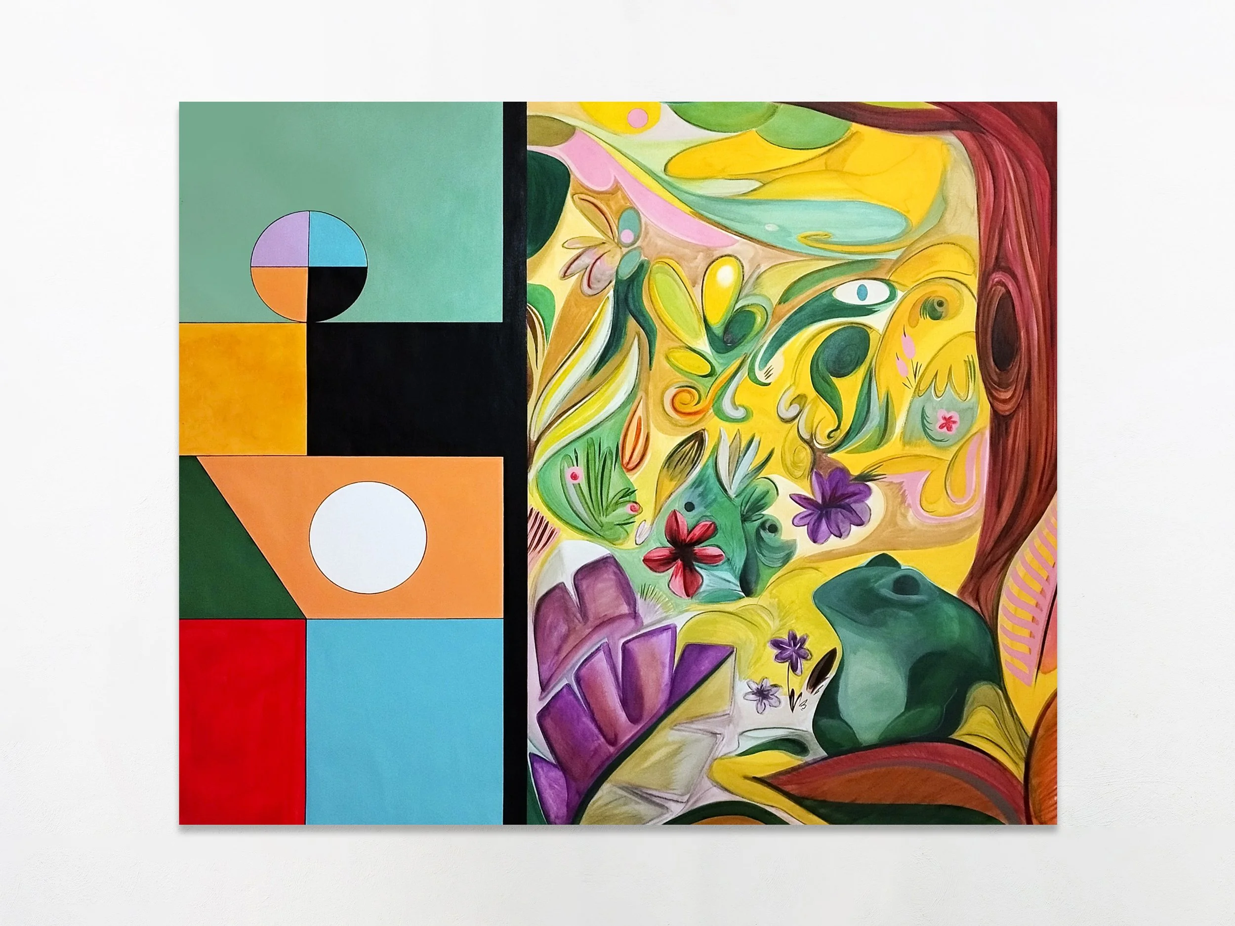 Frog, 2025, 130x150 cm, acrylic on canvas.jpg