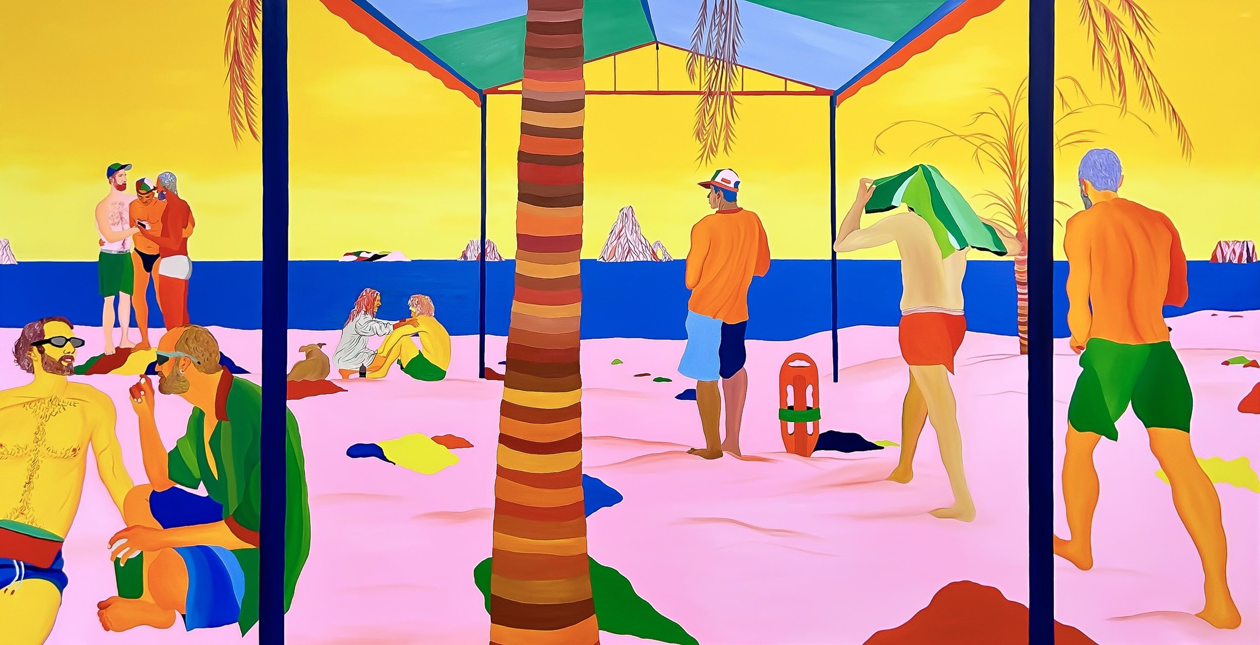 Juan and Nadav in Puerto Escondido, 2023, 160 x 310 cm, oil on canvas (1).jpg