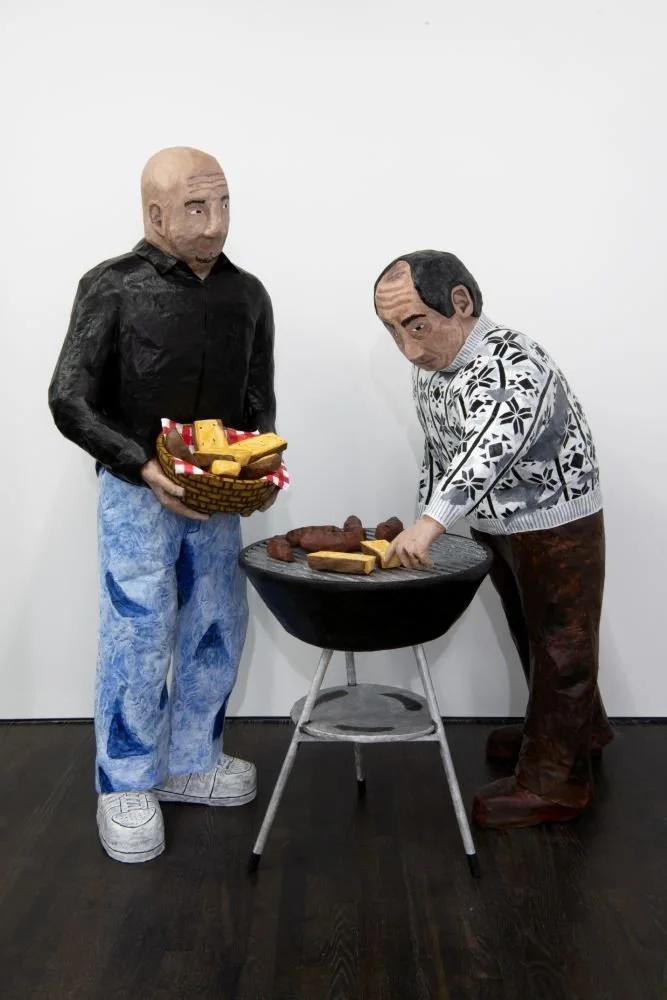 Mi Viejo, 2023, 52 x 50 x 67 in., Papier-mâché, foam and acrylic.jpeg