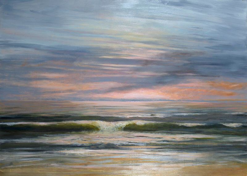 Beach, oil on panel, 48x60, Kurt Thum SOLD 🔴