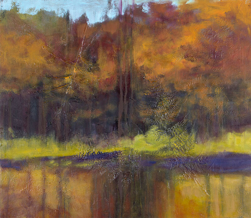Autumn-Fern-II-oil-on-panel-21x29-Kurt-Thum SOLD 🔴