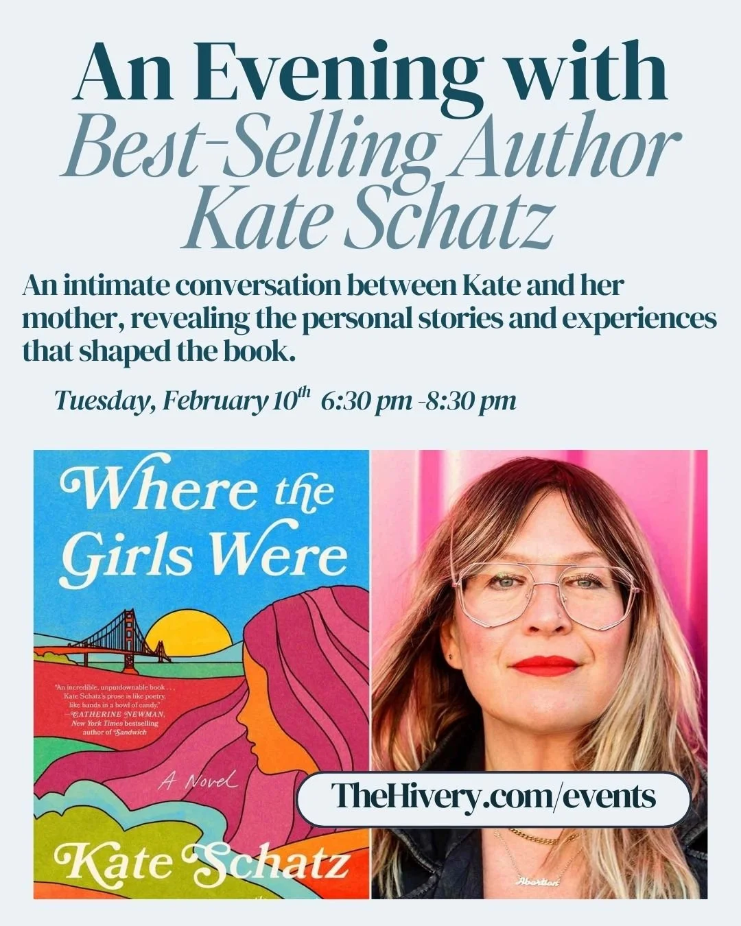 An Evening with Kate Schatz 