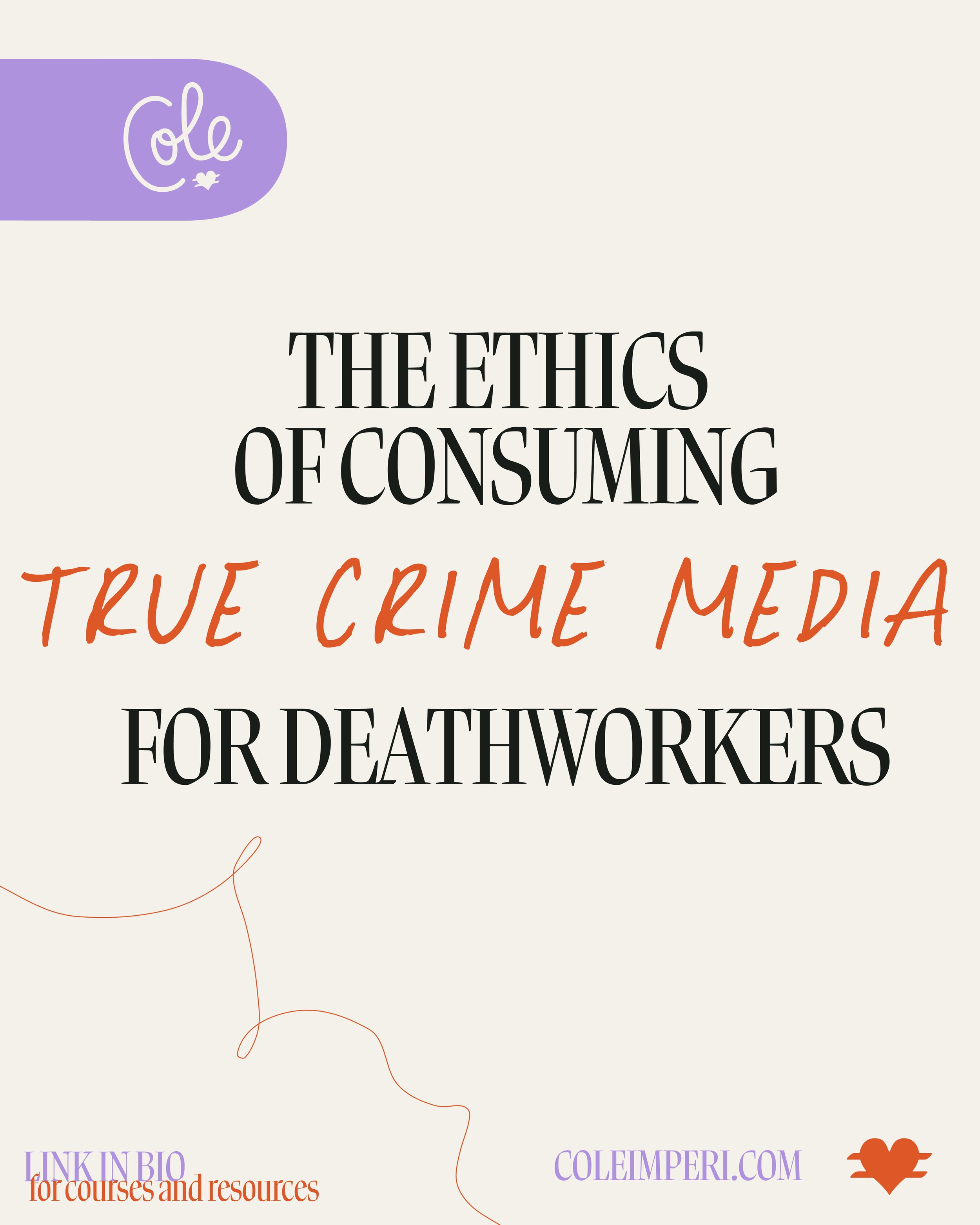 The Ethics of Consuming True Crime Media for Deathworkers Title