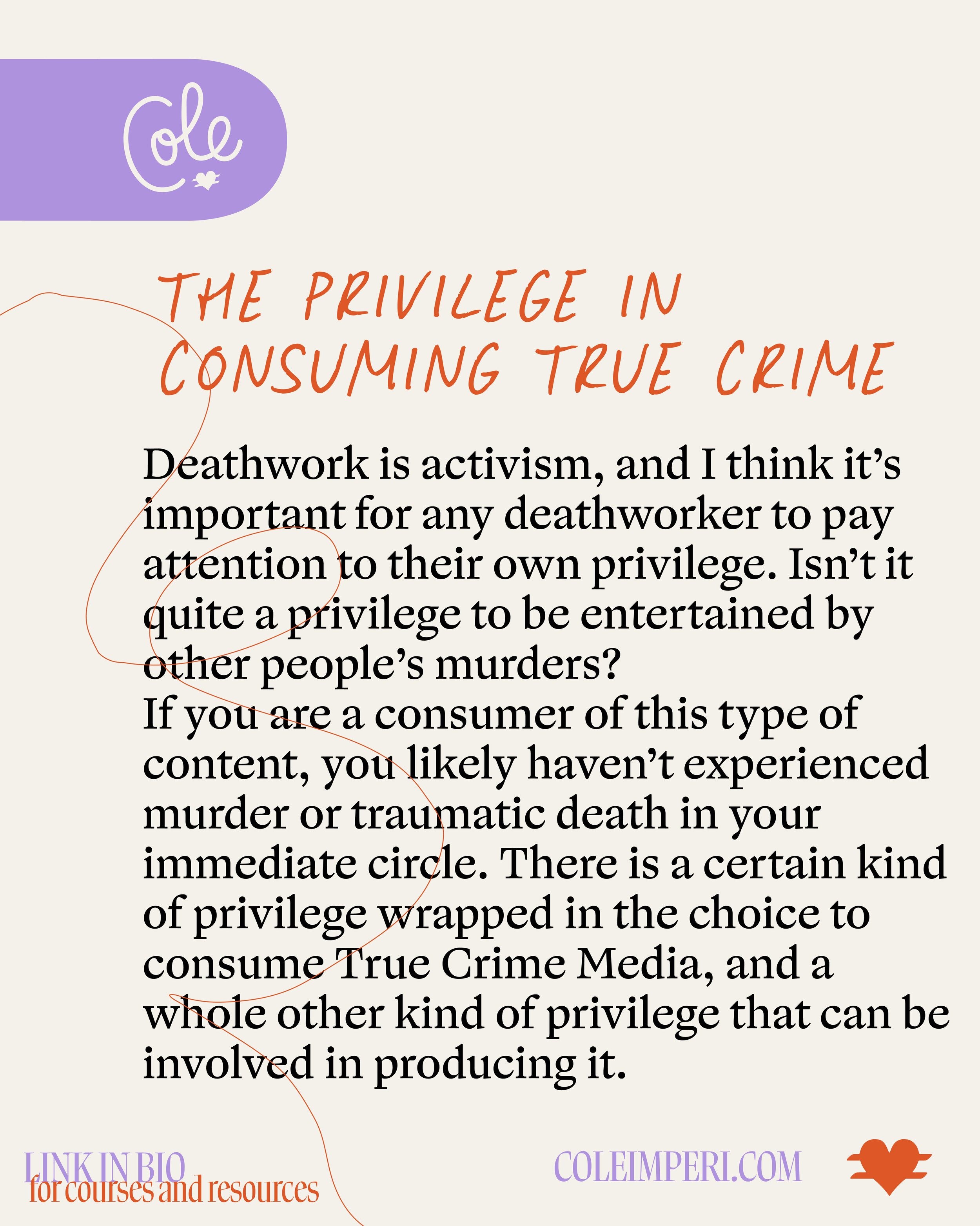 The Ethics of Consuming True Crime Media for Deathworkers Privilege