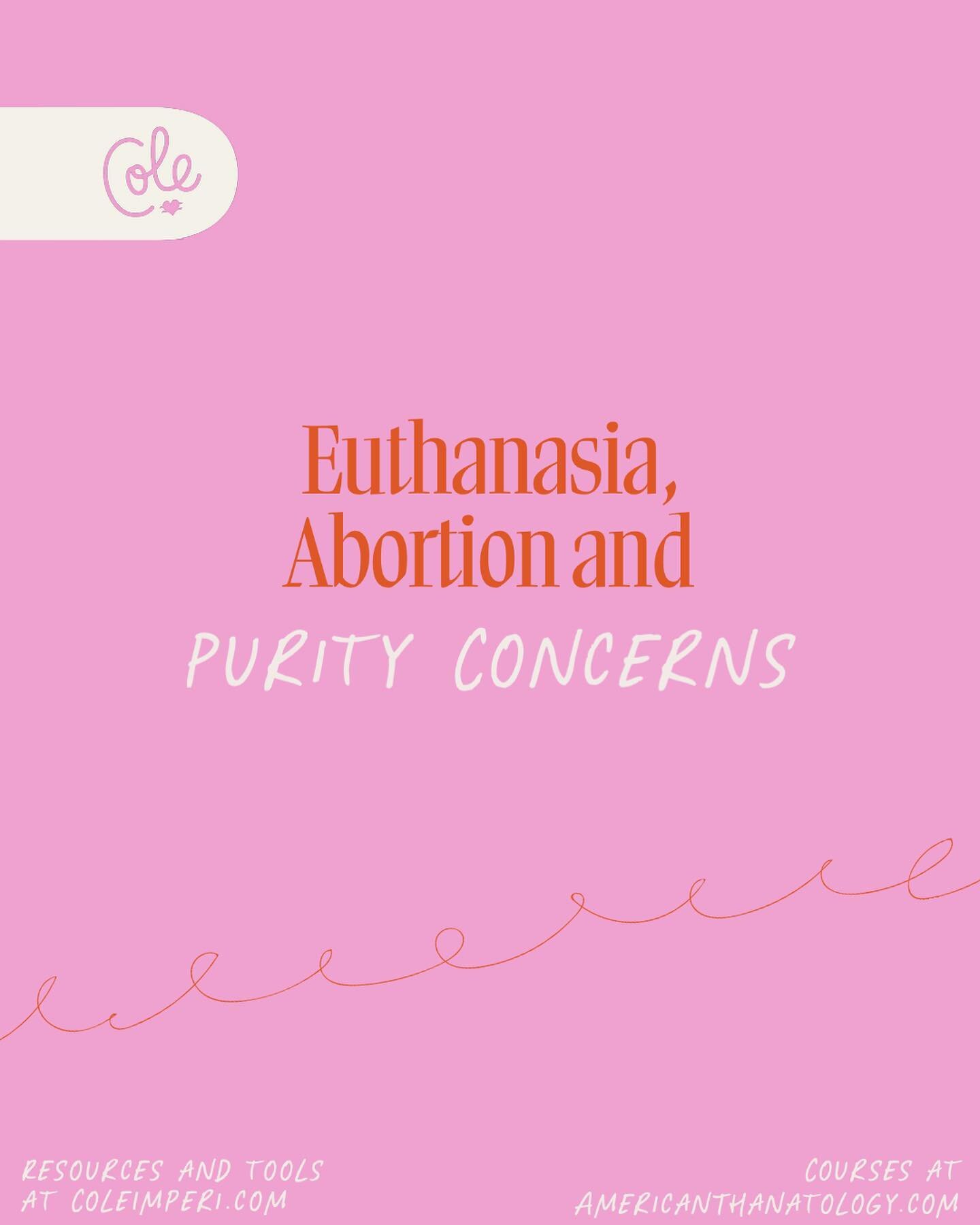 As a thanatologist, I read a ton of studies and am conducting my own research, too. This study (see bottom of slides) and some related writings caught my eye on Purity Concerns and how they may function as a predictor of attitudes about #abortion #eu