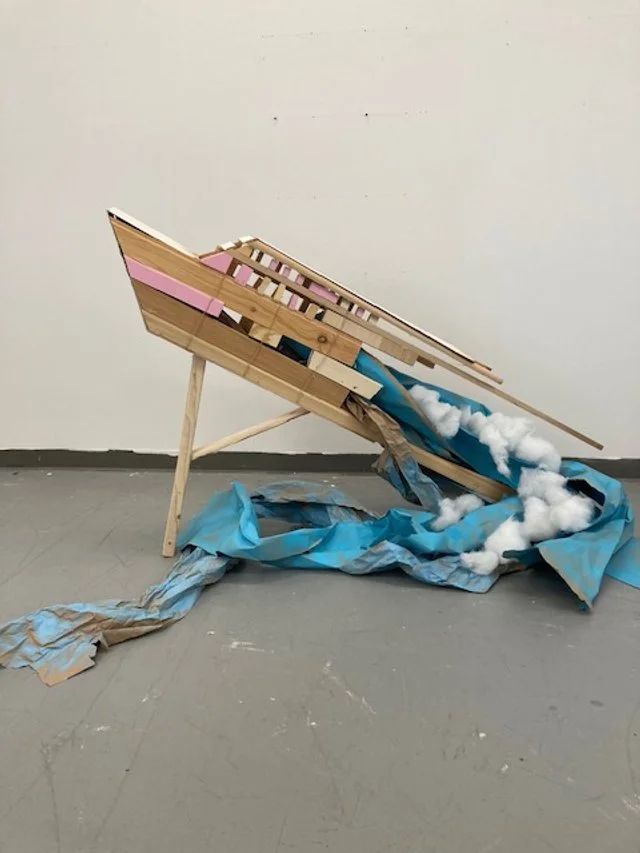 Titanic Rising
Wood and paper installation
