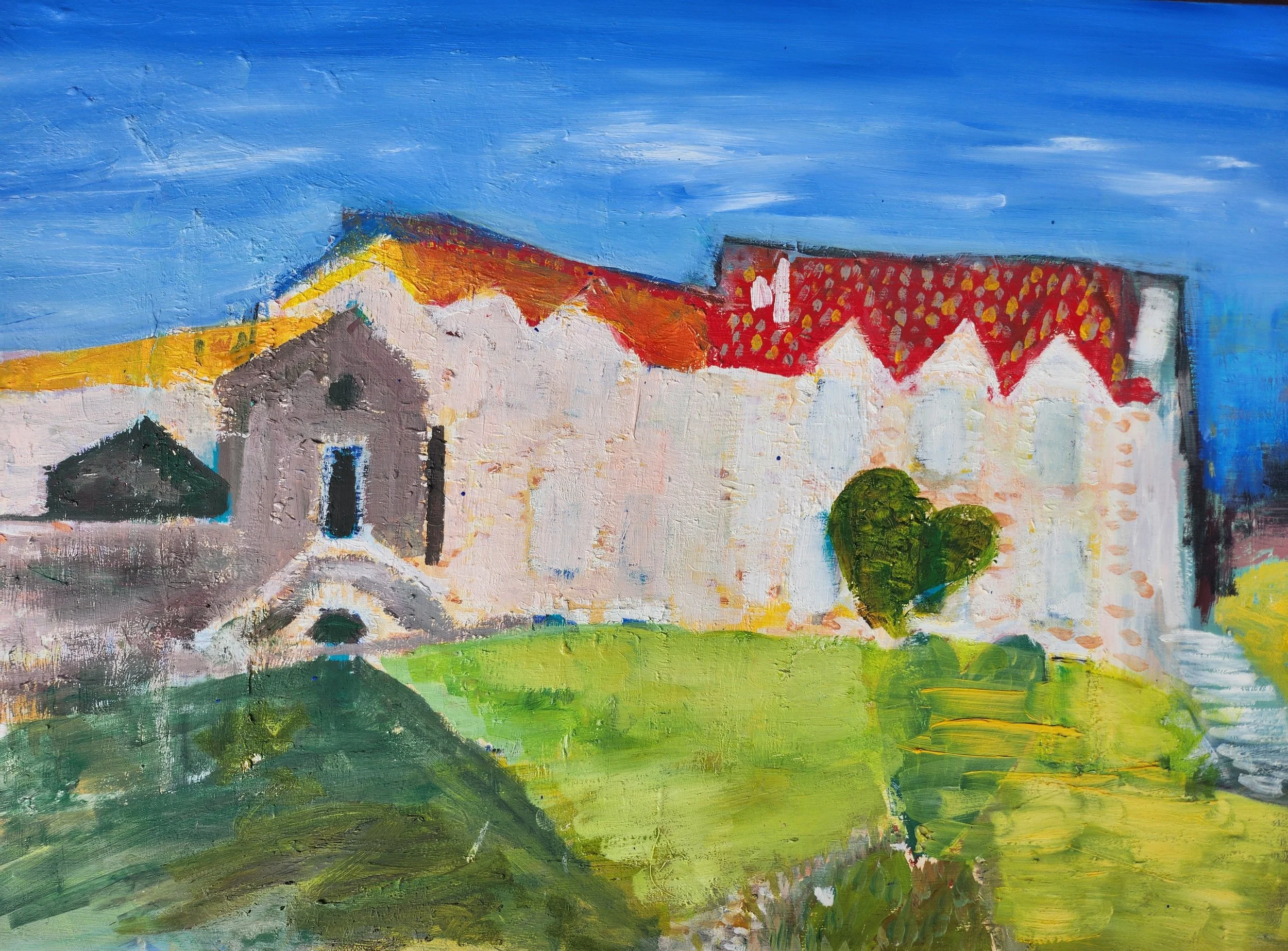 Collioure Chalet 
25 x 18 oil on wood panel