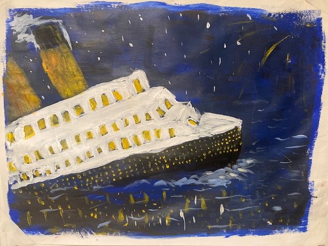 A dream I had 
Acrylic on paper 18 x 24