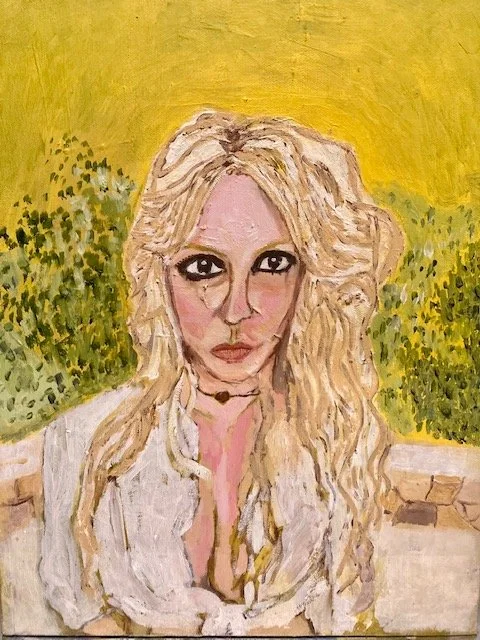 "Britney As the Mona Lisa" Oil on canvas, 16 x 20 ( for sale)
