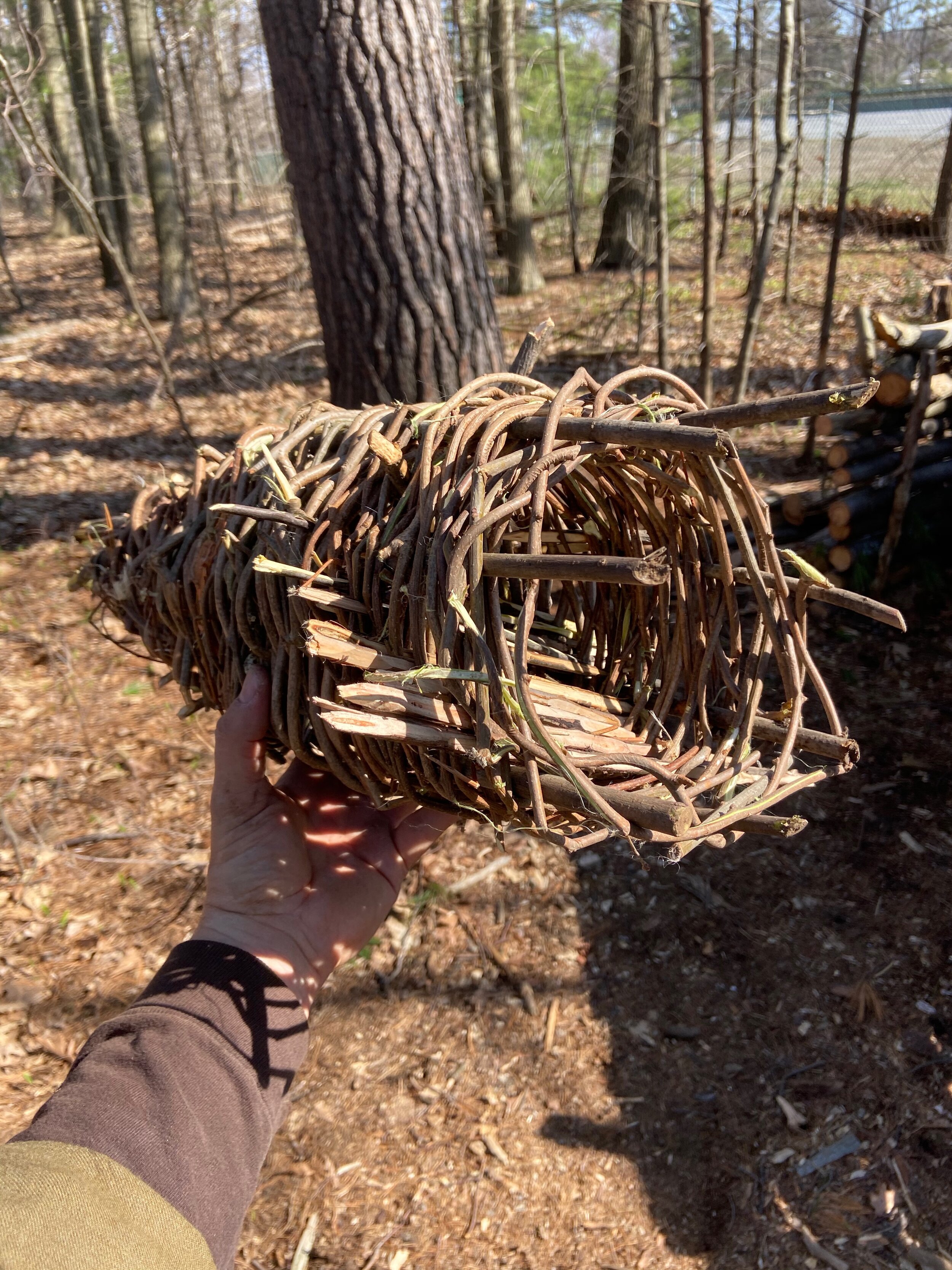 Woven crayfish trap