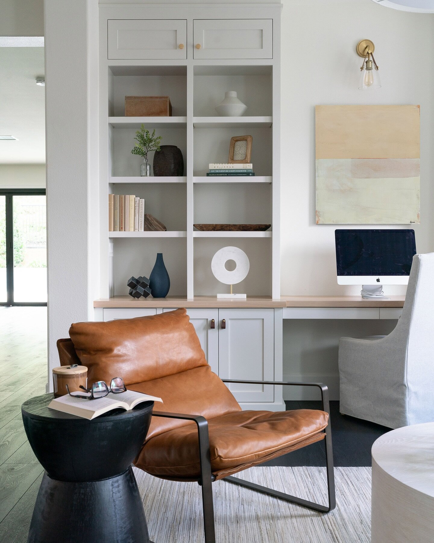 I love taking unused formal living rooms, and creating great looking and functional home office/studies as a replacement. Have a look! #homeoffice #interiors #orangecountyinteriordesigner