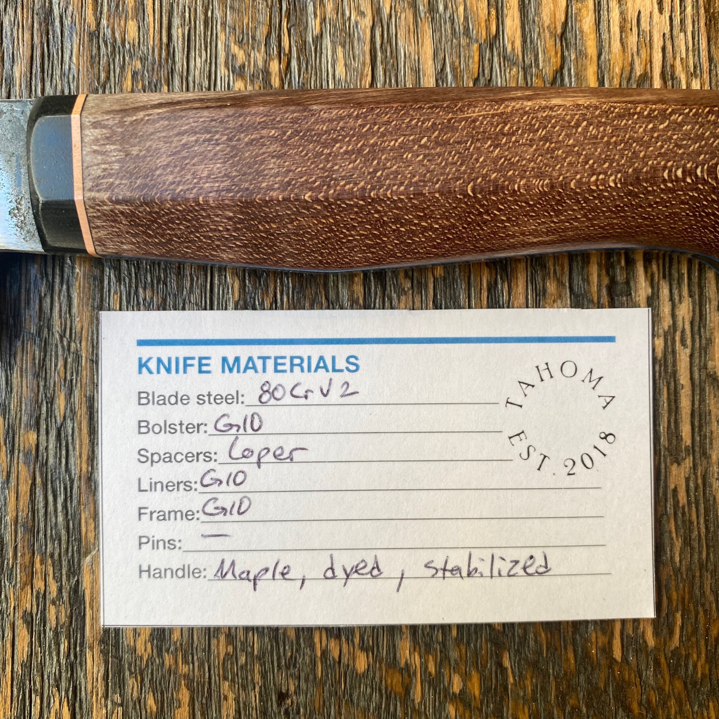 Store 1 — Tahoma Knives
