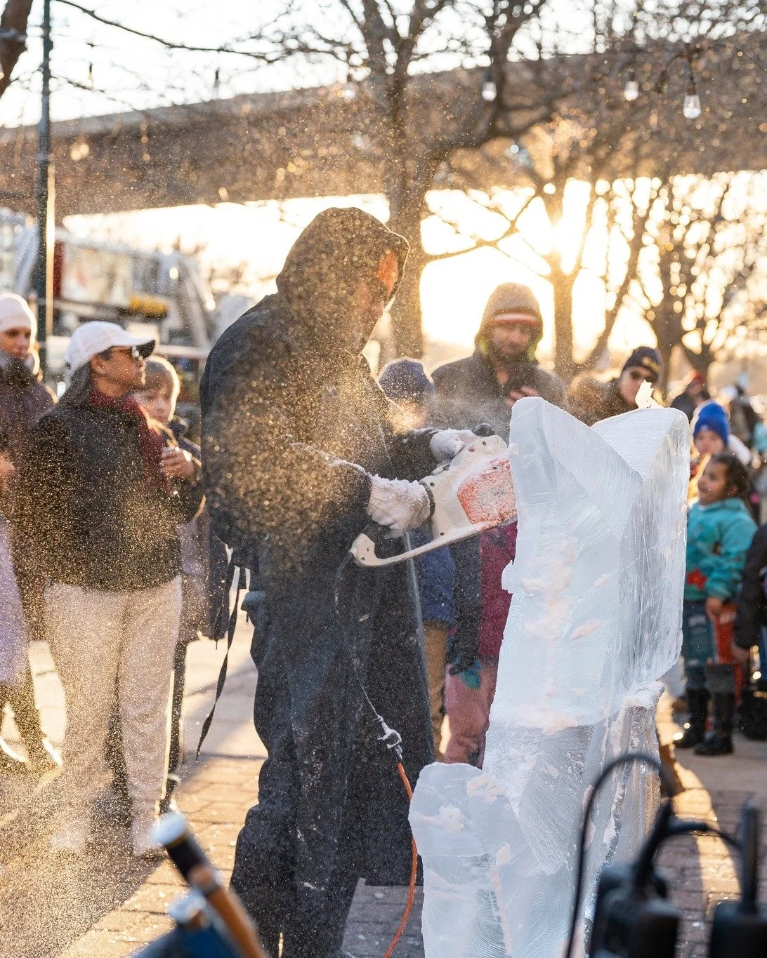 This weekend, join us for the 6th Annual Ice &amp; Lights Festival hosted by the Village of Lemont . 

Wander through the streets of Lemont Downtown to find over 20 ice sculptures sponsored by local businesses. From 4-6PM, join us for a party in Pete